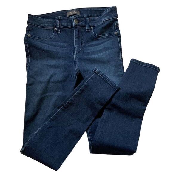 Level 99 Jeans Women's Size 29/8 Faded Dark Wash Stretched Denim - Picture 4 of 11